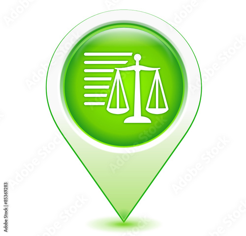 loi sur marqueur géolocalisation vert