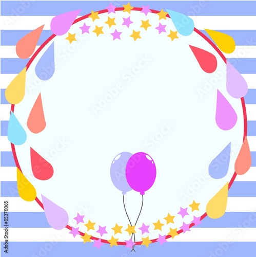 Circle Birthday Card Template