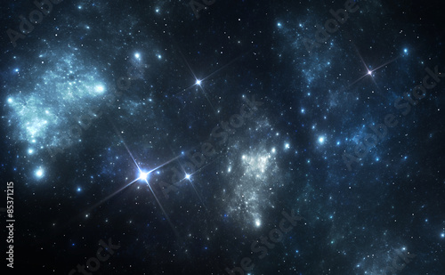 Fototapeta Naklejka Na Ścianę i Meble -  Blue space nebula