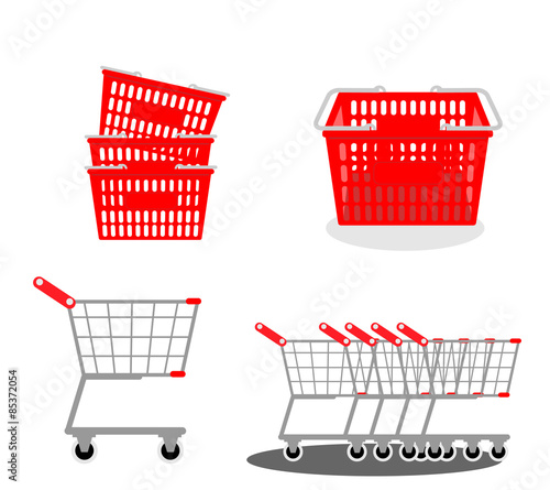 買い物かご、ショッピングカート、買い物、スーパーマーケット