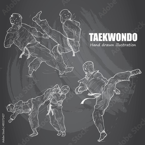 illustration of Taekwondo.