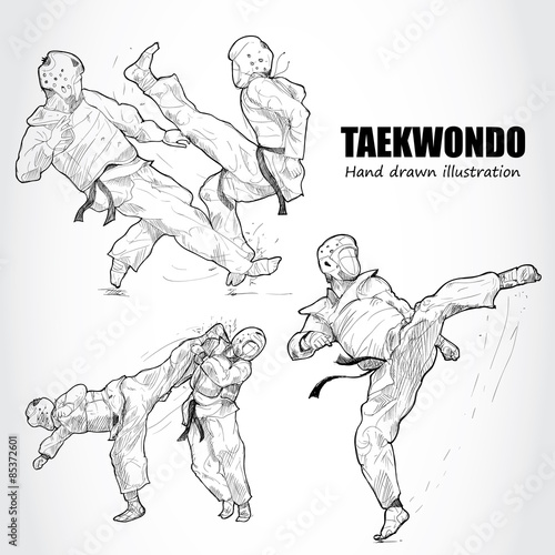 illustration of Taekwondo.
