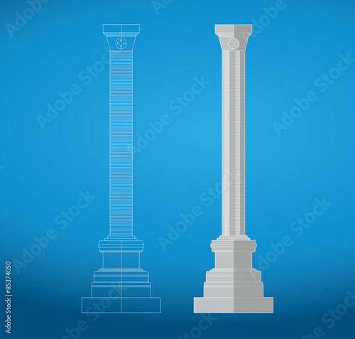 ANKARA, TURKEY Landmark: Julianus column, Julien, symbol of Ankara