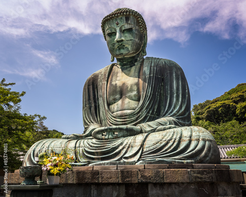 The Great Buddha of Kamakura  Kamakura Daibutsu   a bronze statu