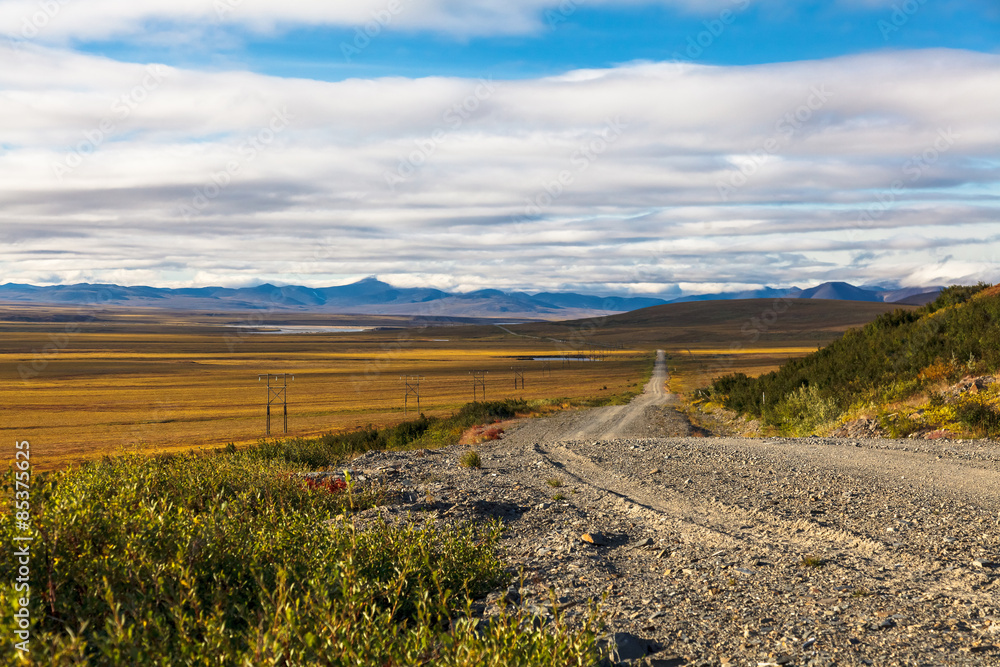 Road through Tundra