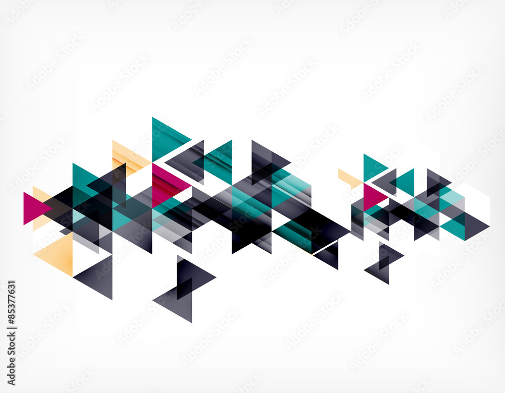 Triangle pattern composition, abstract background with copyspace Triangle pattern composition, abstract background with copyspace