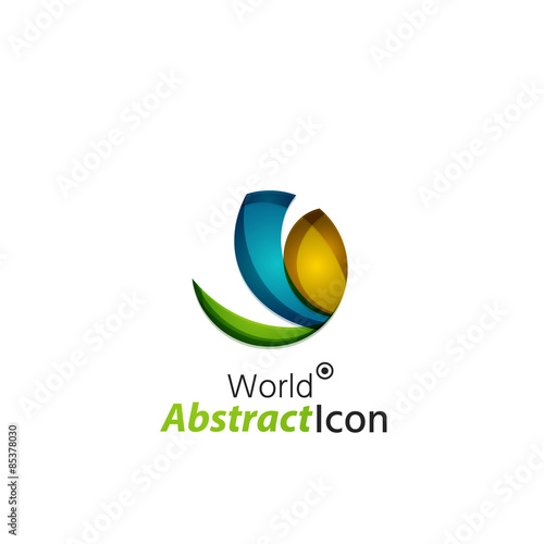 Free Download Abstract geometric business corporate emblem - globe, world - GFXLoad