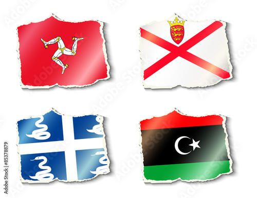 set of flags