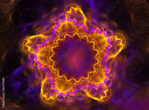 bright abstract fractal background
