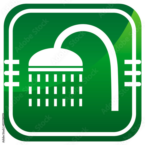 Shower green icon