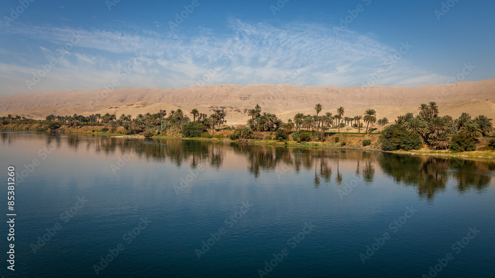 Along the Nile river