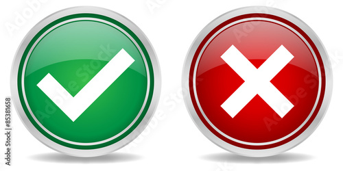 Buttons richtig falsch