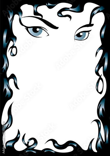 ojos cabello