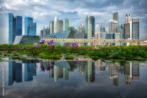 Landscape of Singapore city..