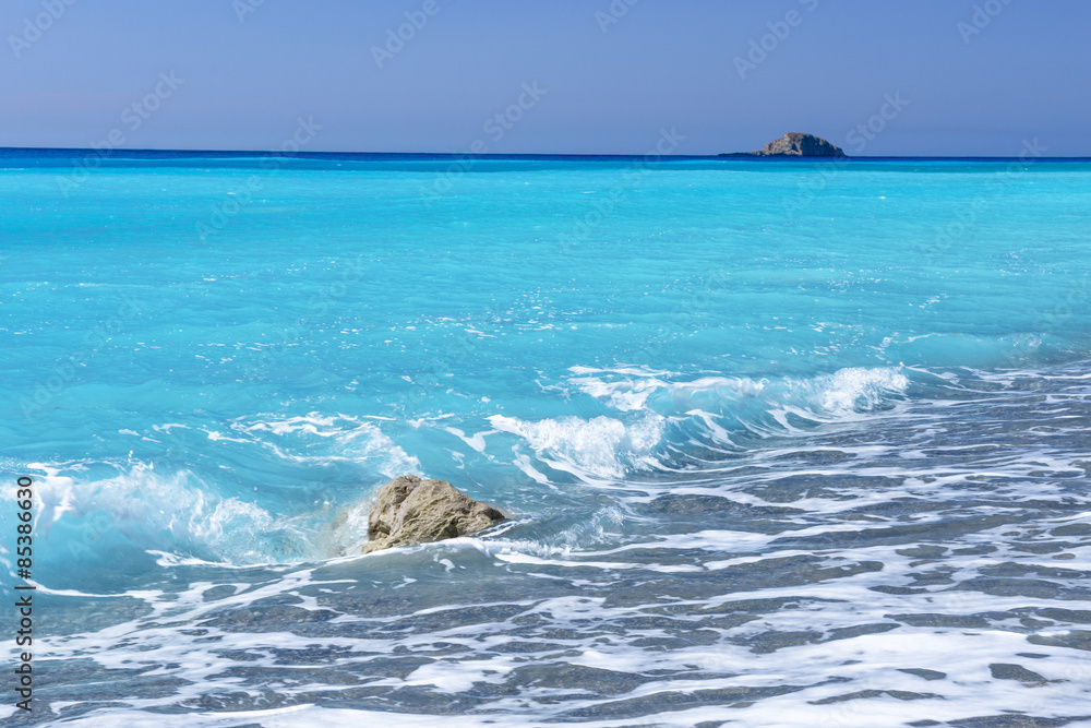 Fototapeta premium Gialos beach in Lefkada island (Greece)