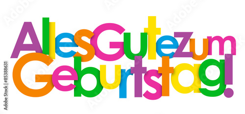 "ALLES GUTE ZUM GEBURTSTAG" Karte 