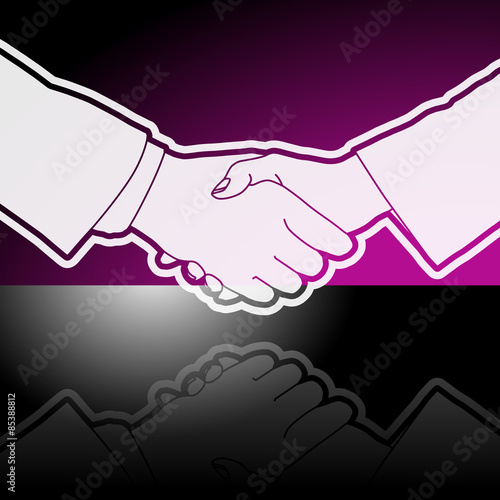 business handshake graphic