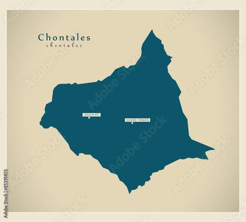 Modern Map - Chontales NI photo