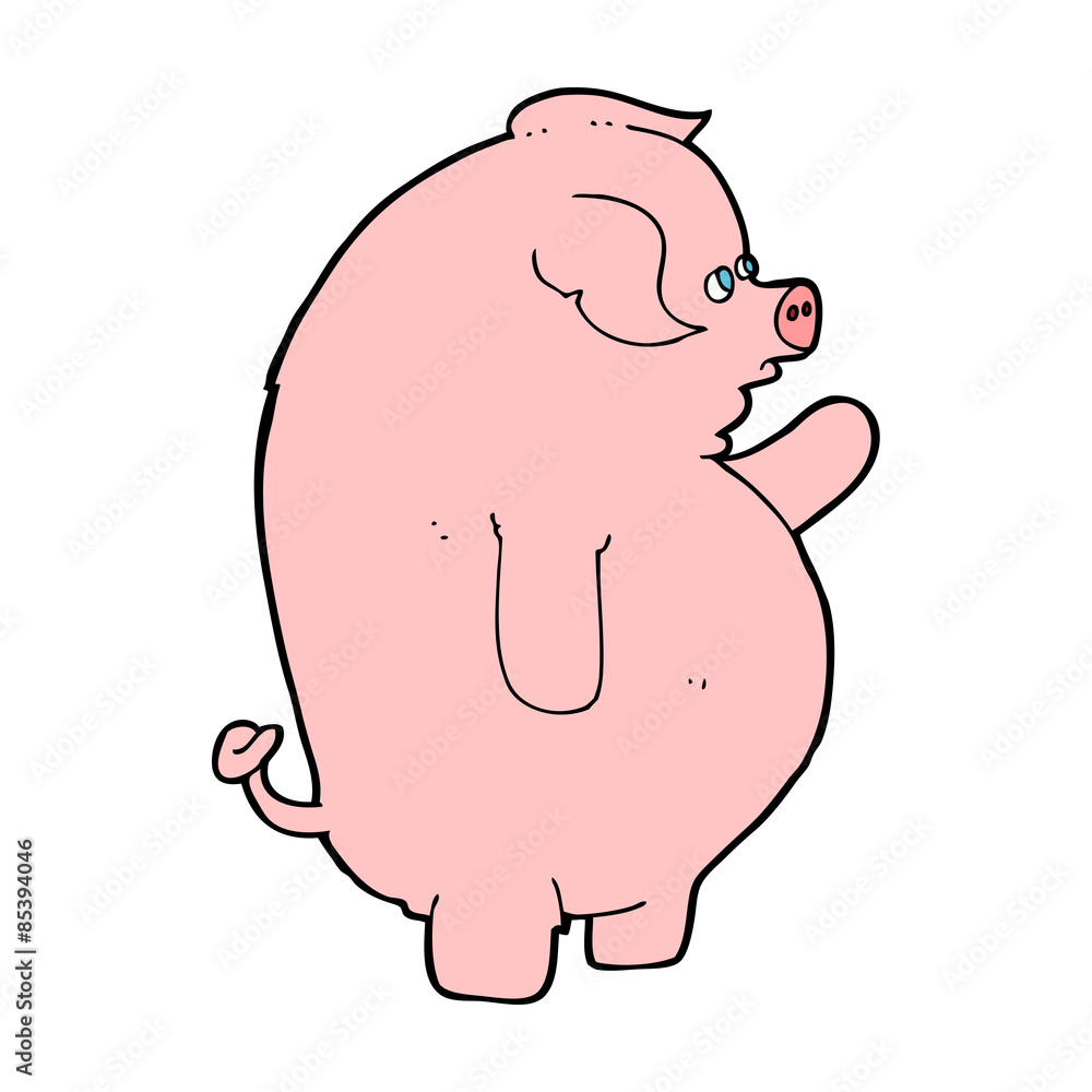 cartoon fat pig cartoon fat pig