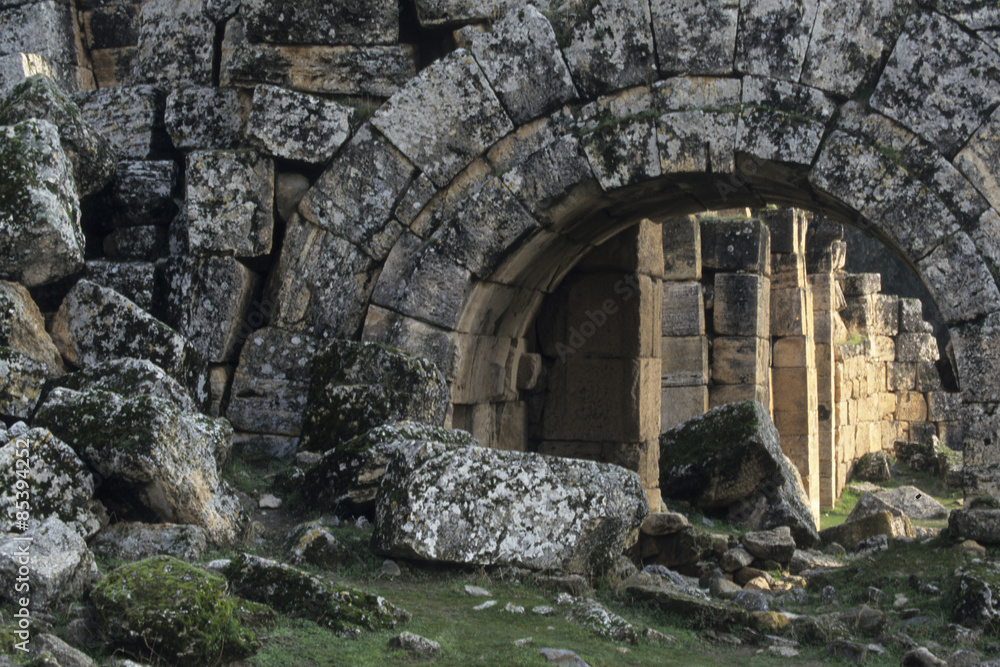 Obraz premium Hierapolis, near Pamukkale, Denizli Province, Aegean Region, Turkey, Asia