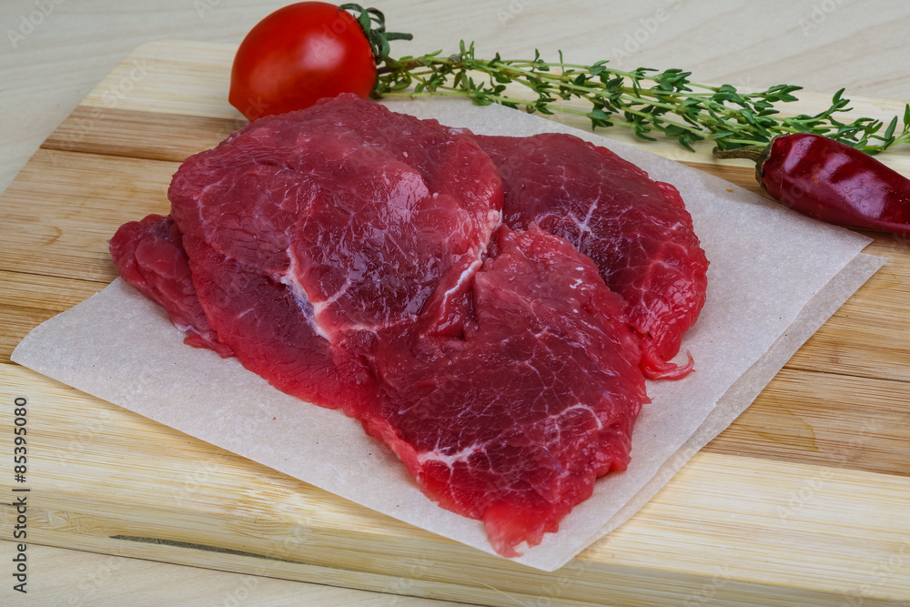 Raw beef Raw beef
