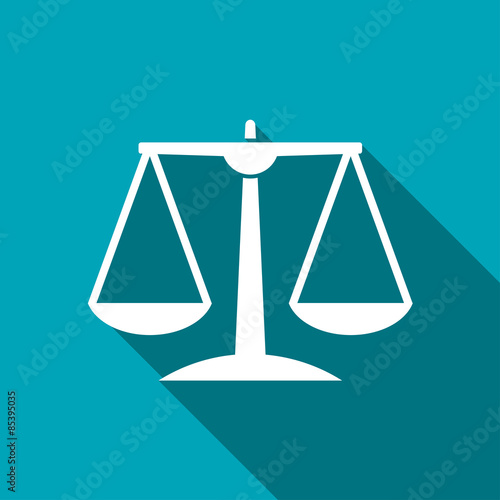 White Justice scale icon