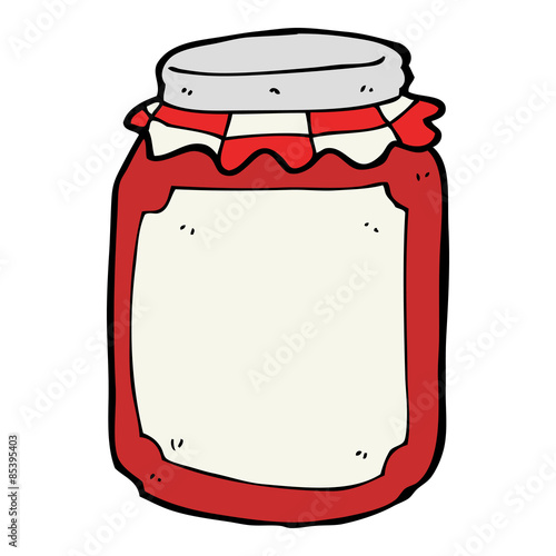 cartoon jar of preserve