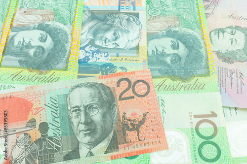 Australia dollar  bank note of Australia.