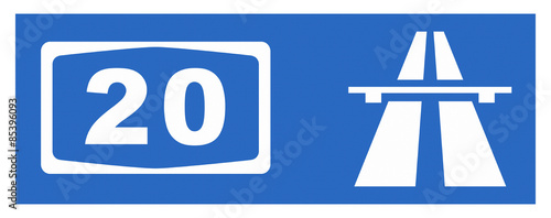 A 20-Symbol mit Reflektierung