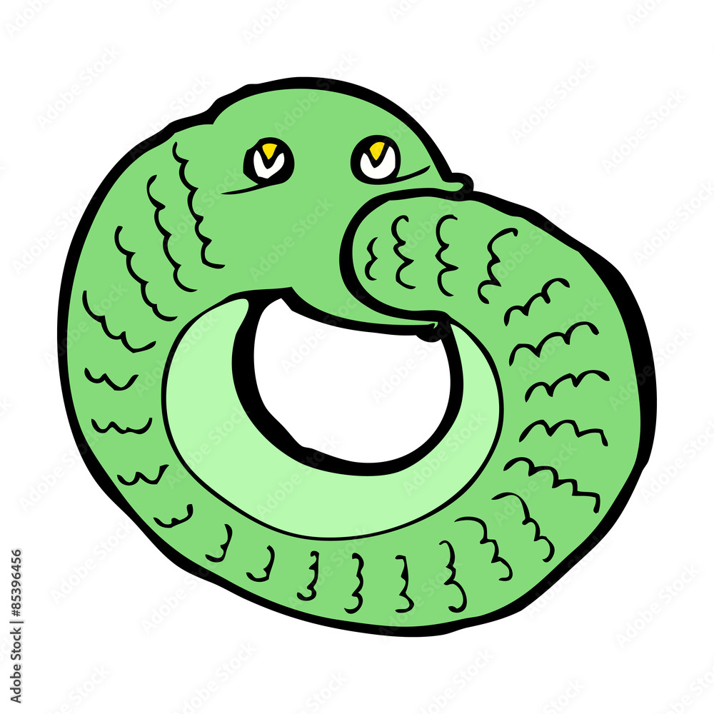 cartoon snake eating own tail cartoon snake eating own tail