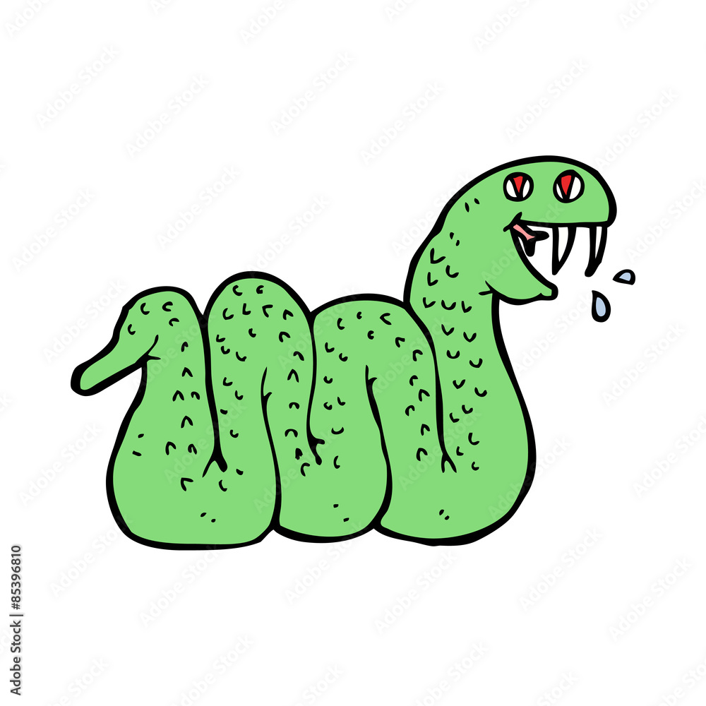 Obraz premium cartoon snake