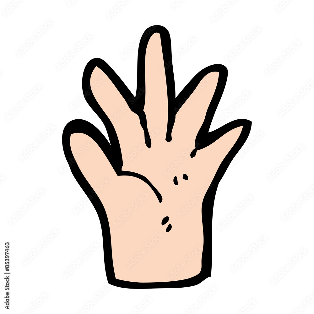 Obraz premium cartoon hand symbol