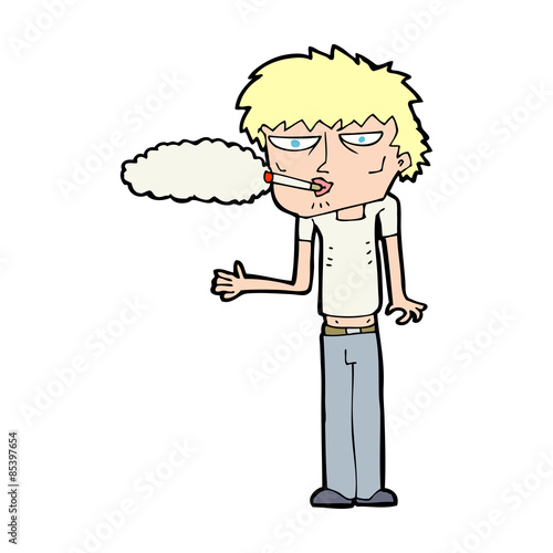 cartoon smoker