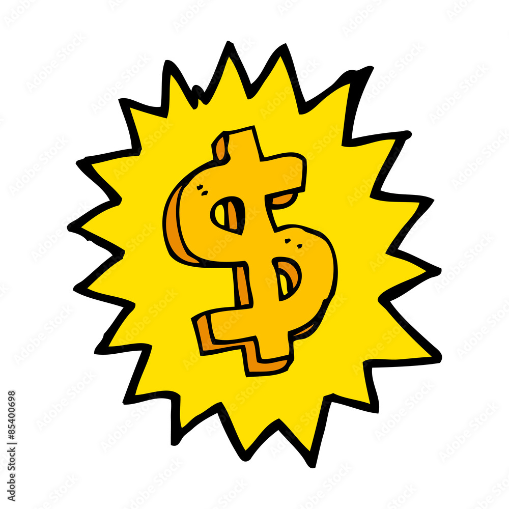 cartoon dollar symbol cartoon dollar symbol
