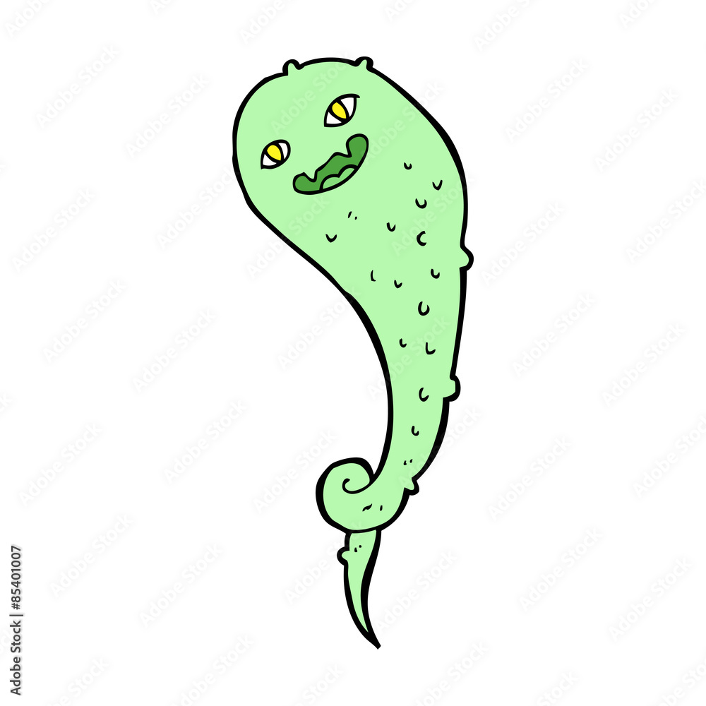 Obraz premium cartoon spooky ghost