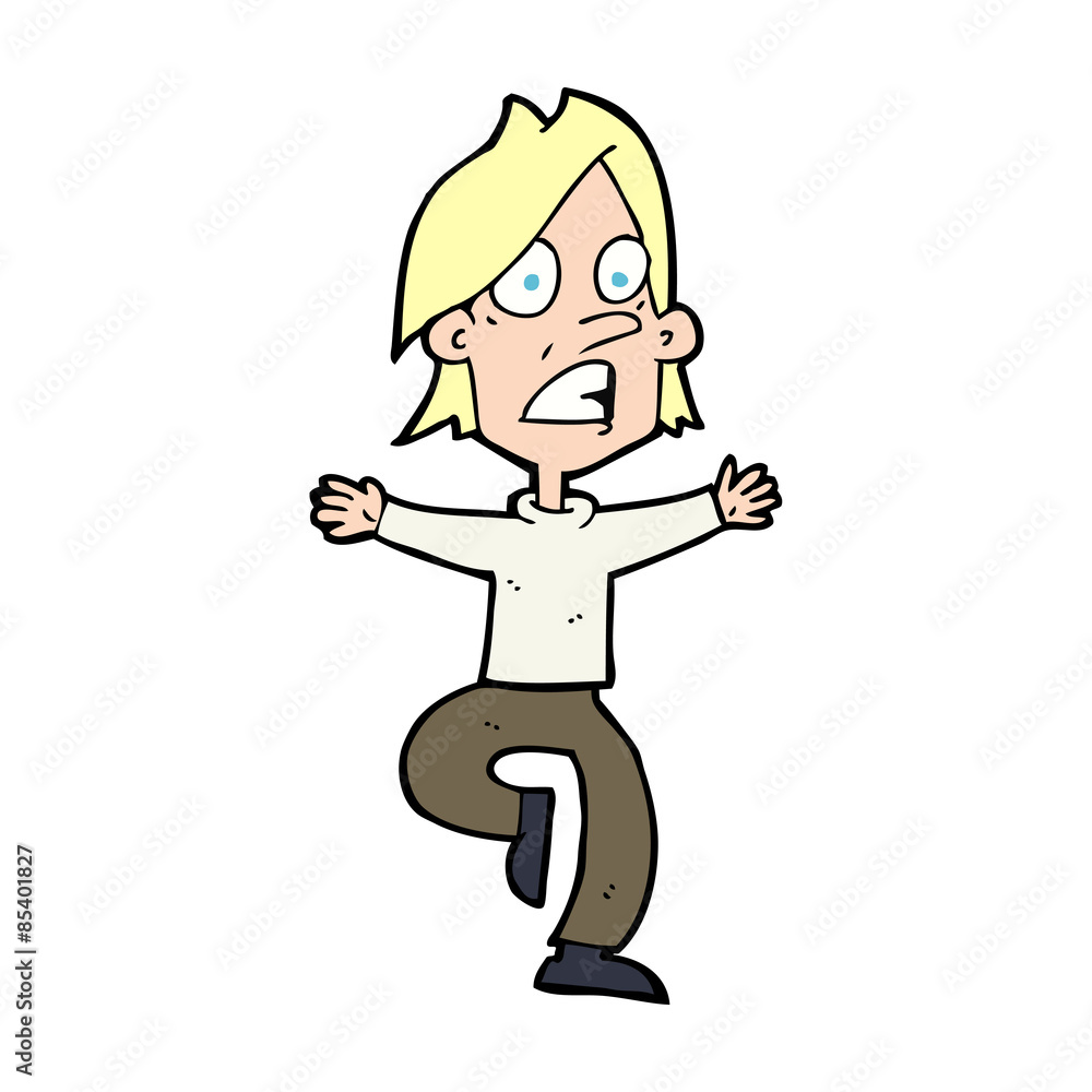 cartoon panicking man cartoon panicking man