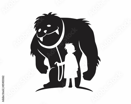 mysterious black monster mysterious figure
