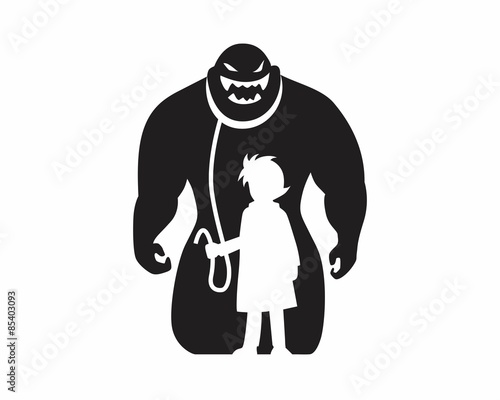 mysterious black monster mysterious figure