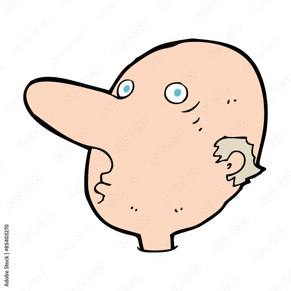Fototapeta premium cartoon balding man