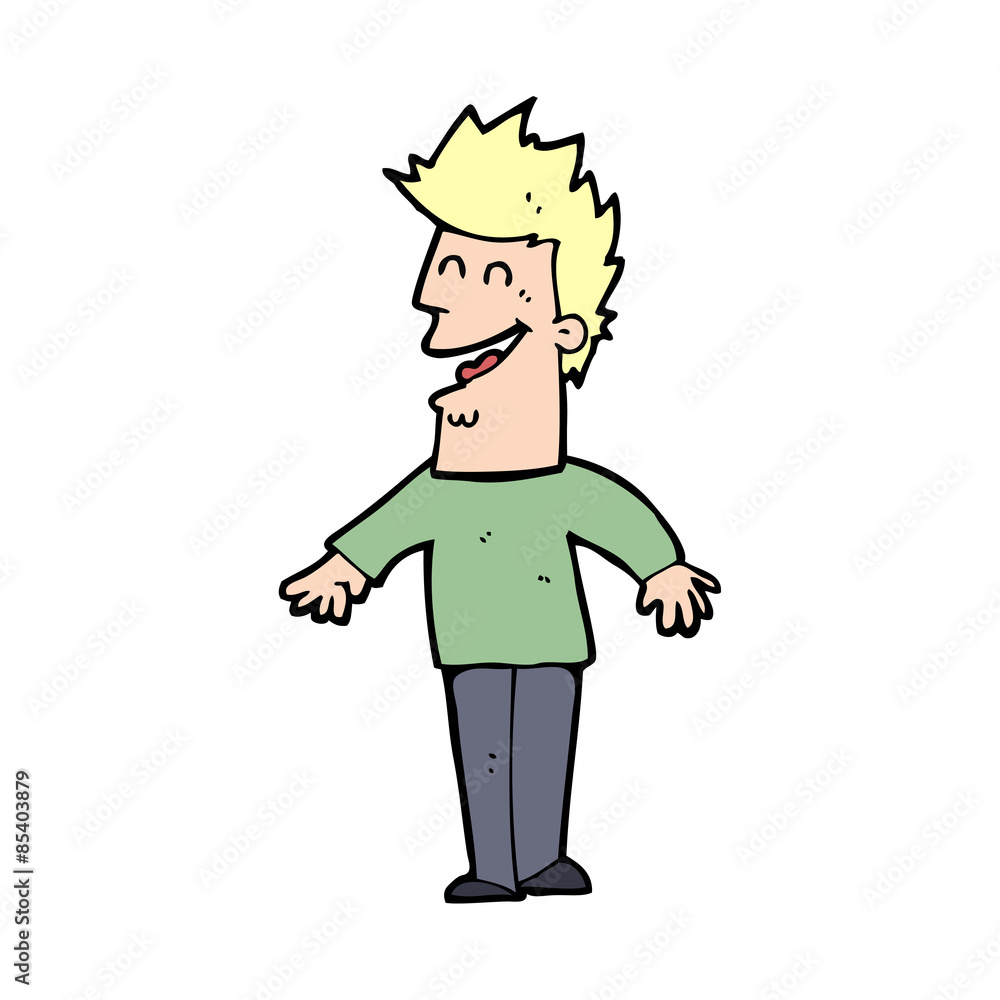 cartoon happy man cartoon happy man