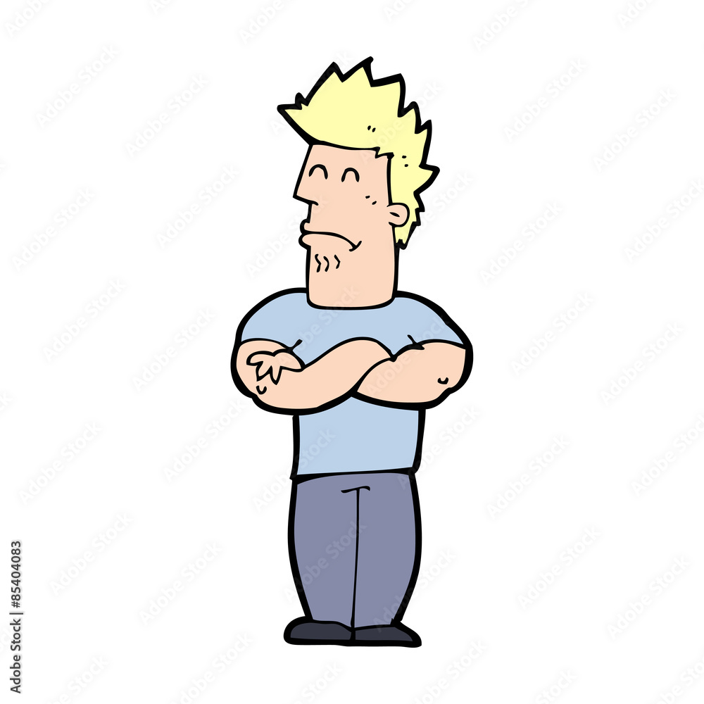 cartoon sulking man cartoon sulking man