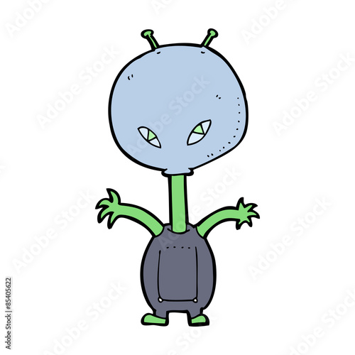 cartoon space alien