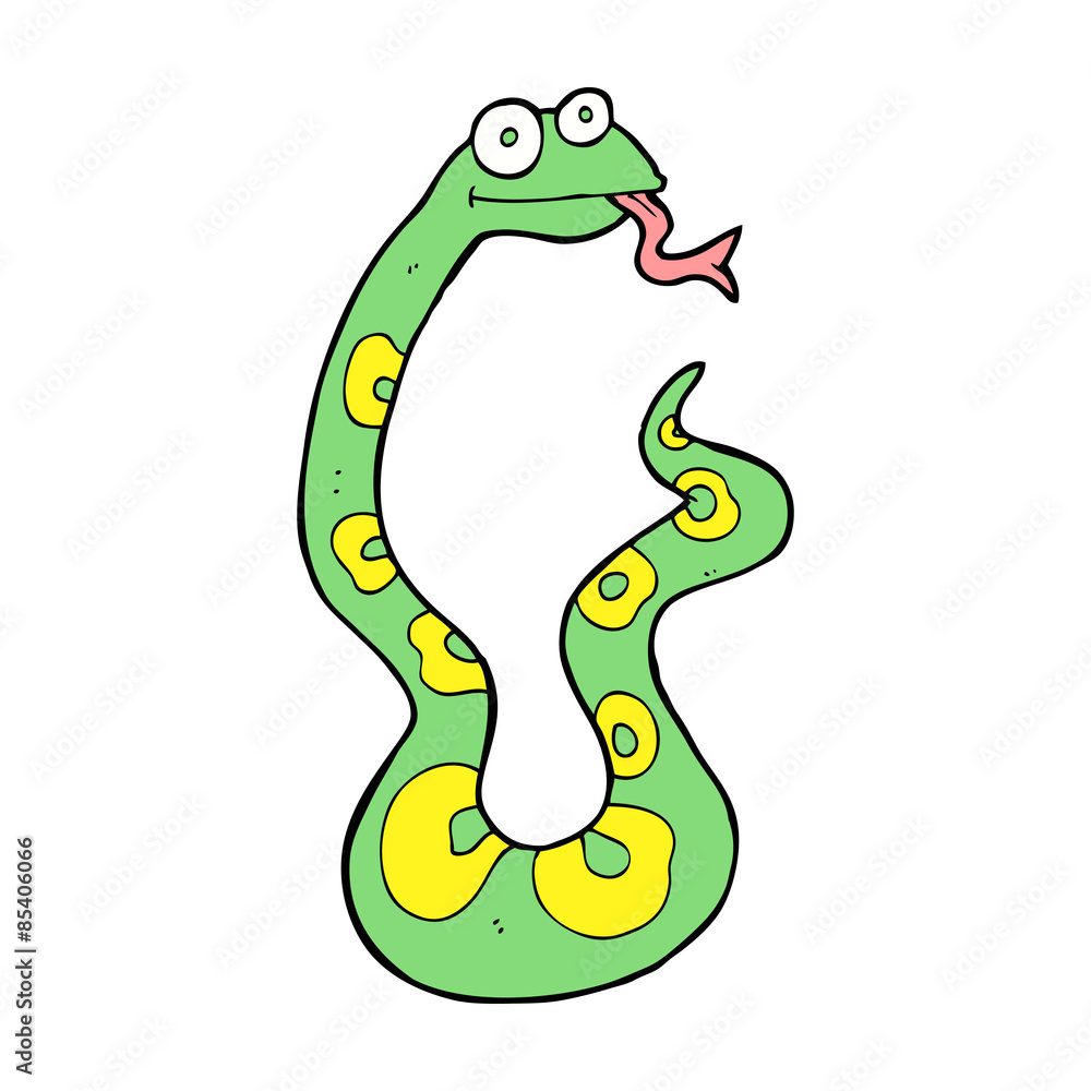 Naklejka premium cartoon snake