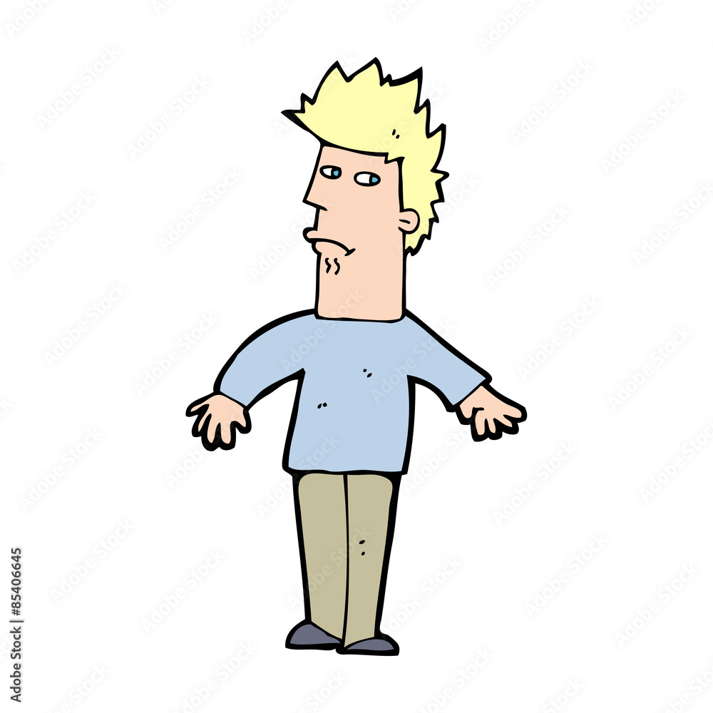 cartoon worried man cartoon worried man