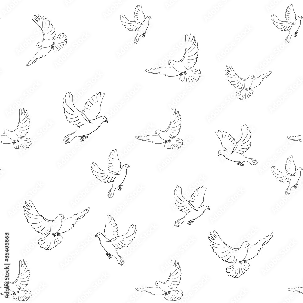 doves pattern doves pattern