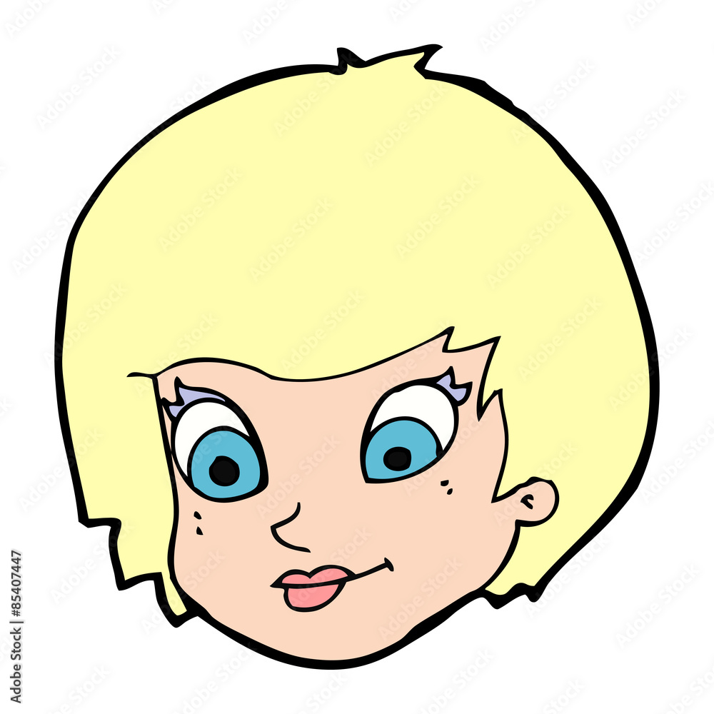 cartoon female face cartoon female face