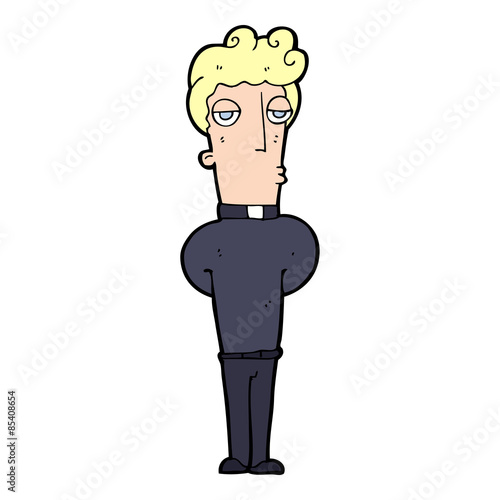 cartoon priest