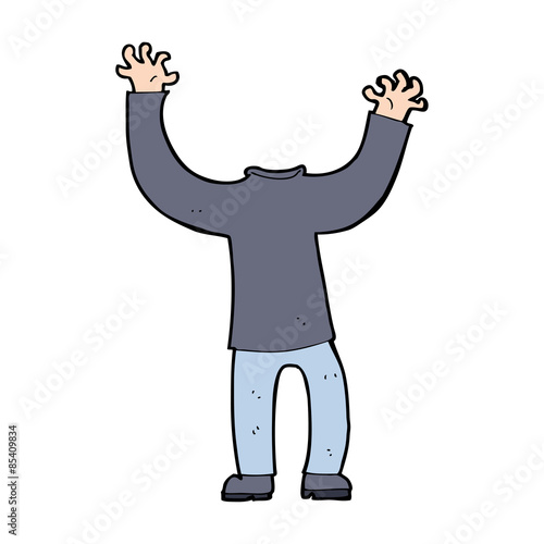 cartoon headless body