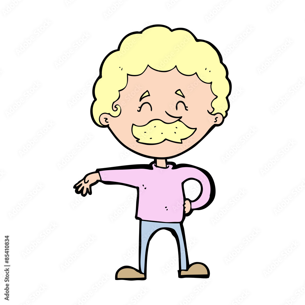 cartoon man making camp gesture cartoon man making camp gesture