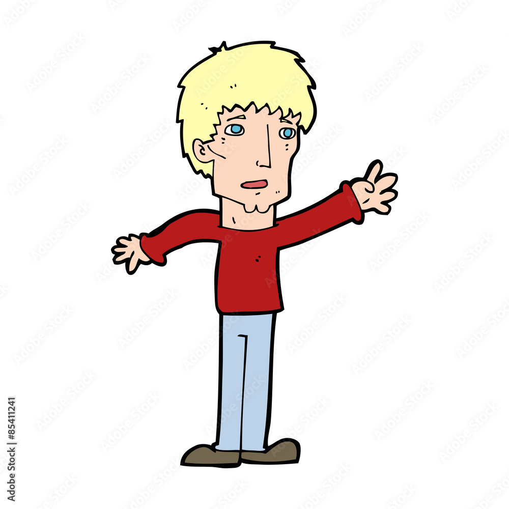 cartoon worried man reaching out cartoon worried man reaching out